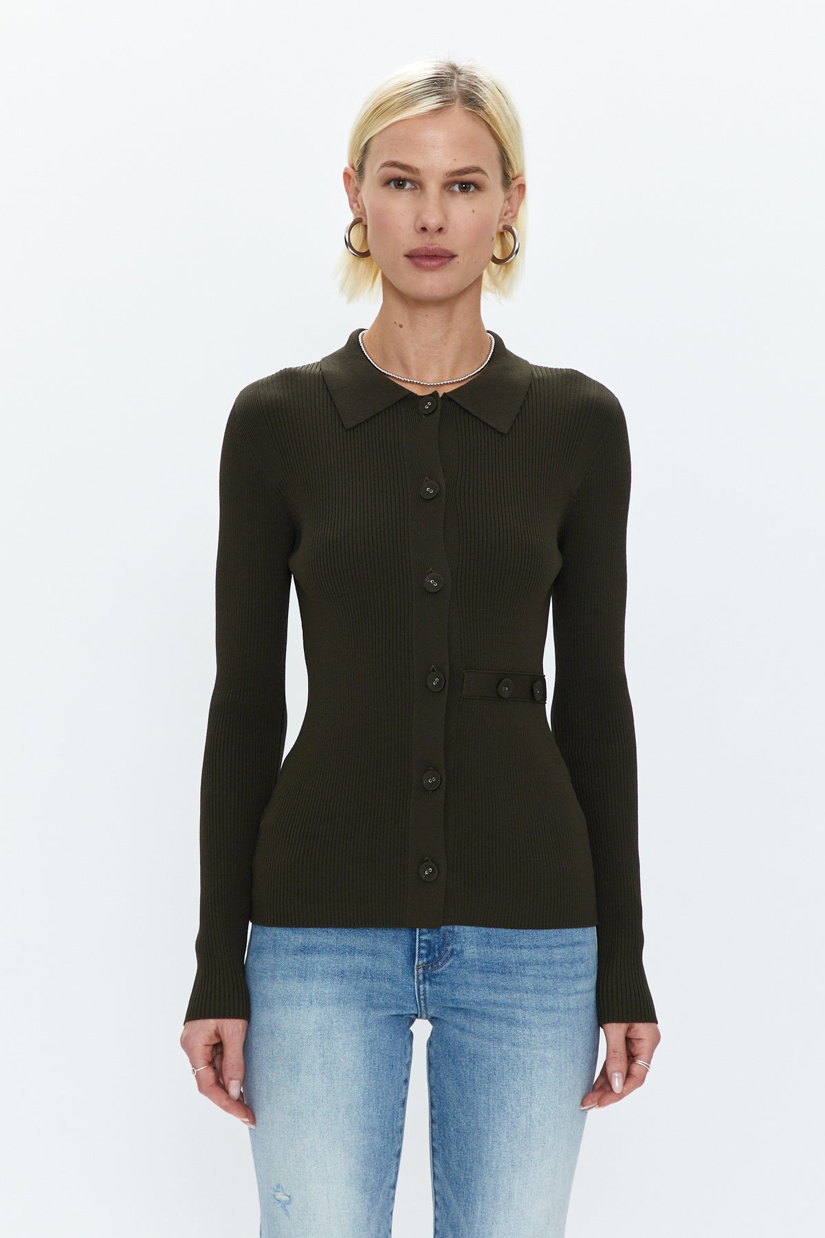 Kealy Multi-Functional Sweater - Dark Olive
            
              Sale